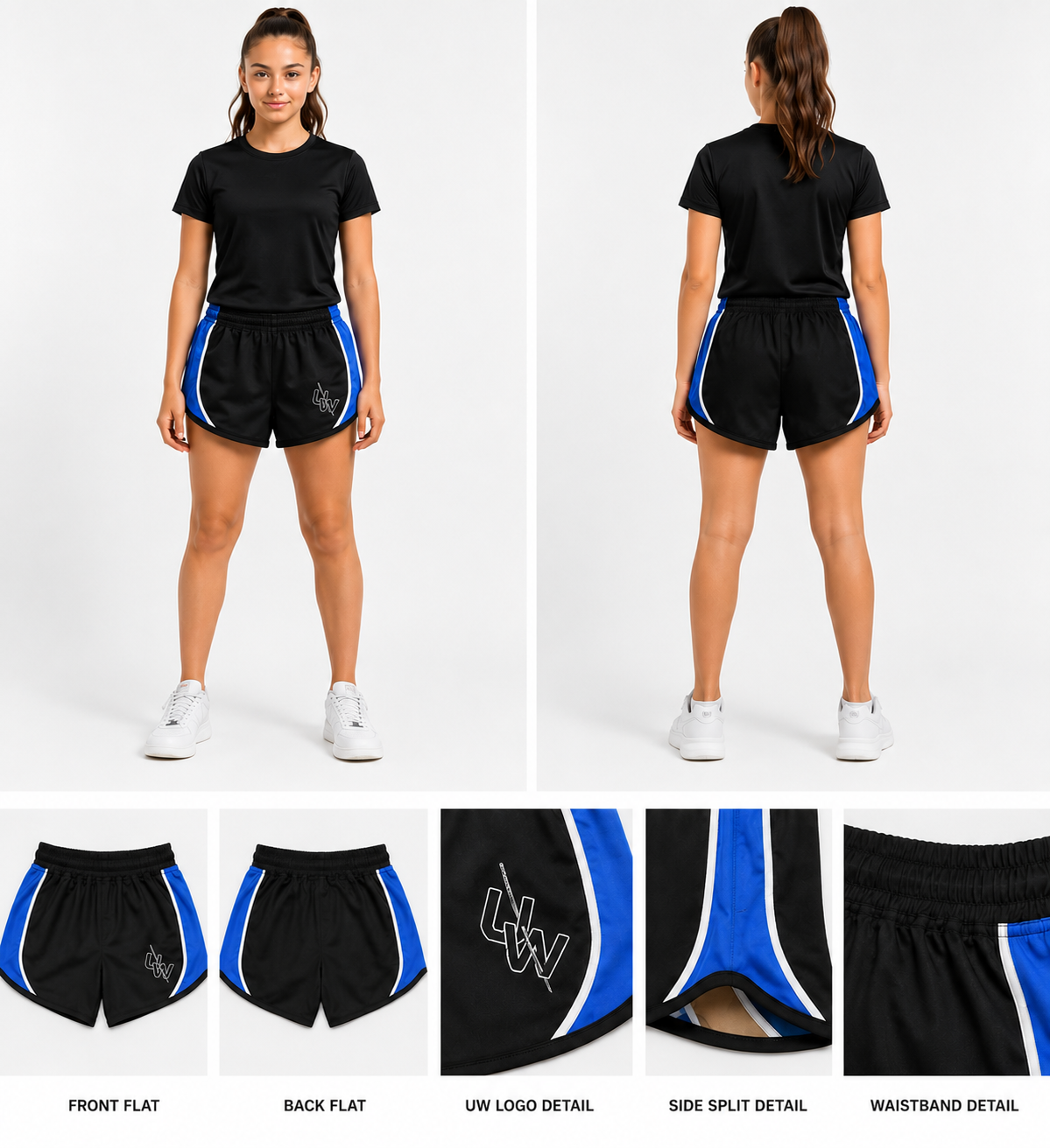 Ultimate Athlete Women's Performance Shorts – Blue