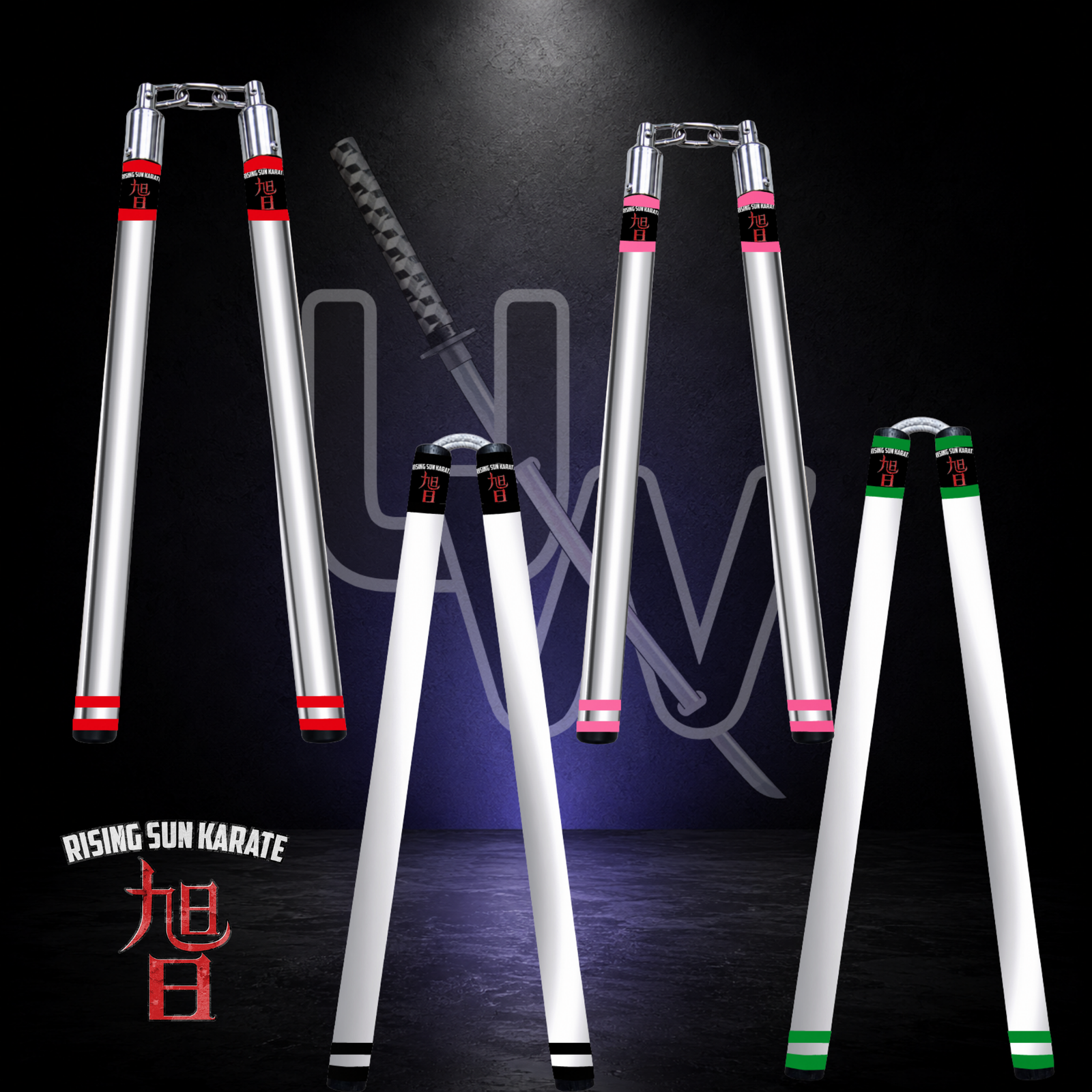 Rising Sun Nunchucks